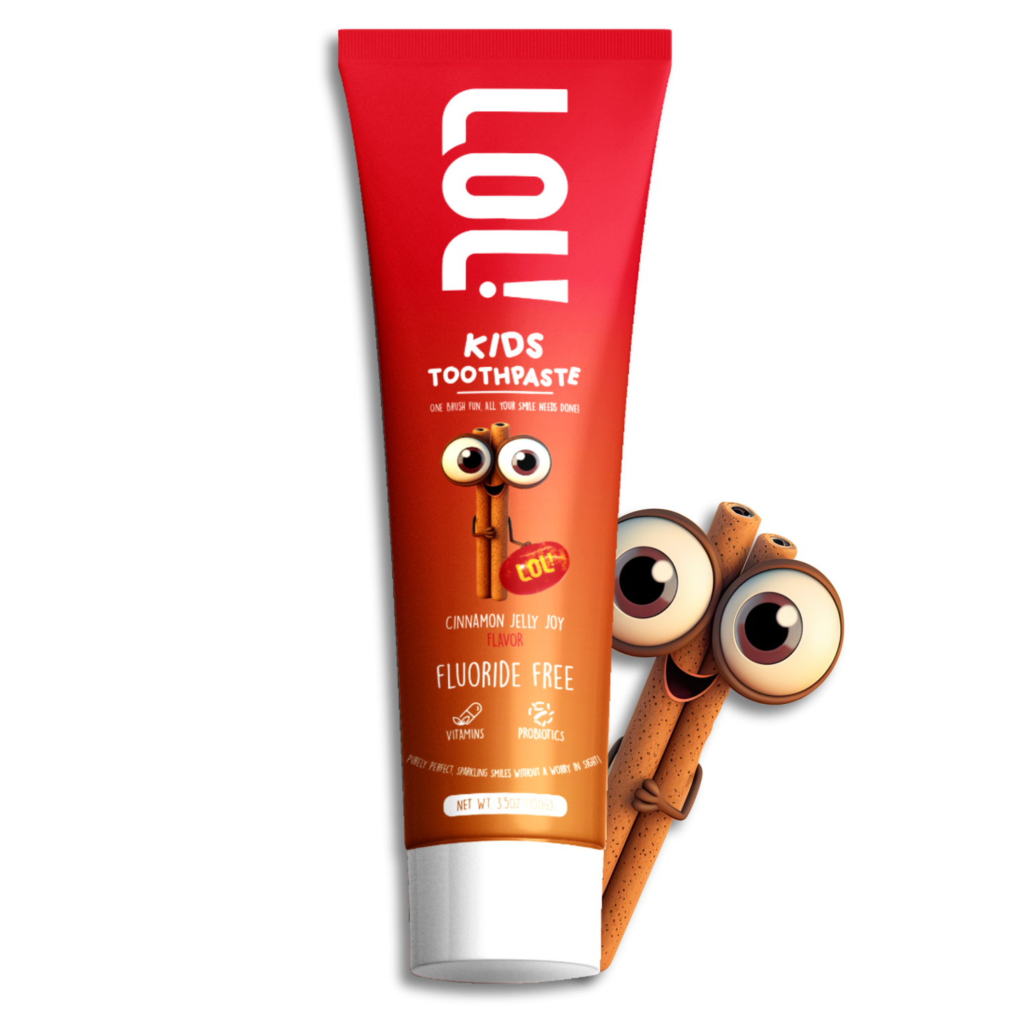 LOL Fluoride Free Toothpaste Kids (Cinnamon)