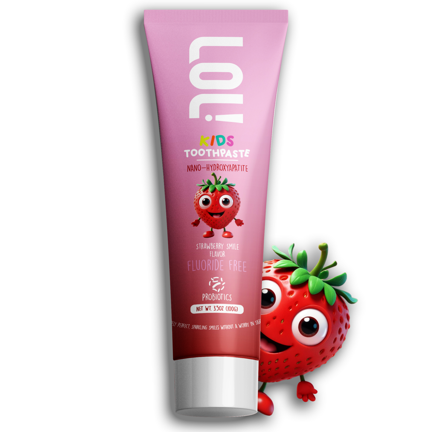 LOL Fluoride Free Toothpaste Kids (Strawberry)