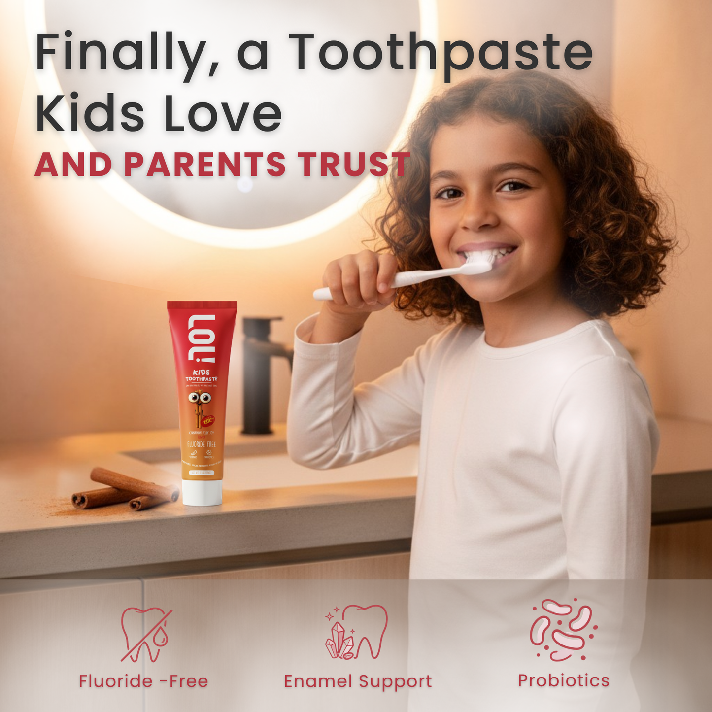 LOL Fluoride Free  Toothpaste Kids (Cinnamon)
