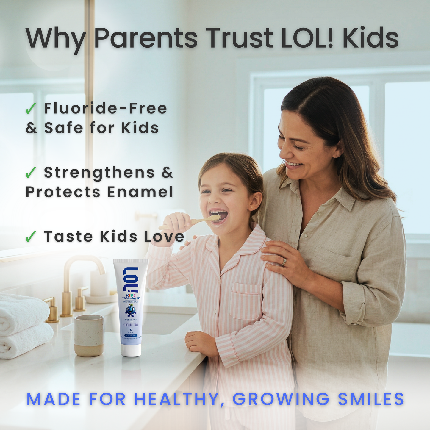 LOL Fluoride Free  Toothpaste Kids (Blueberry)