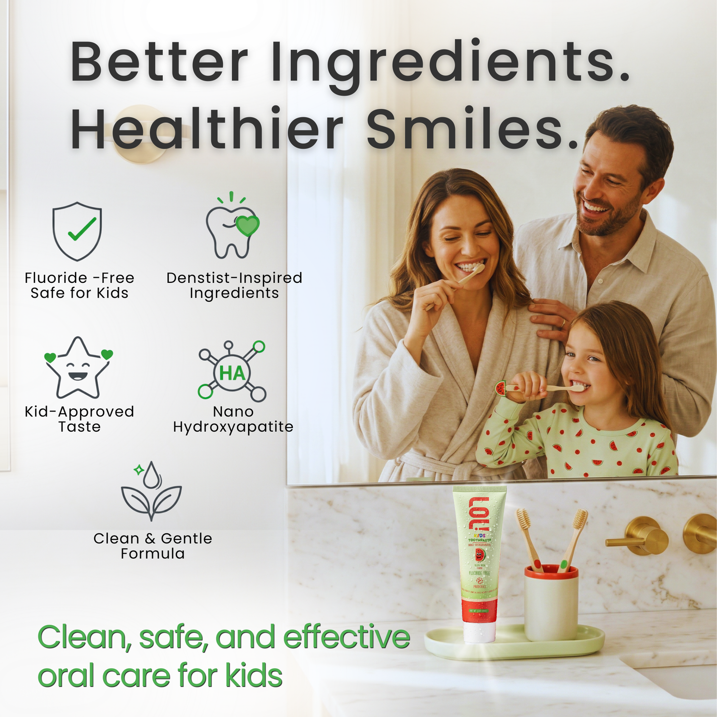 LOL Fluoride Free  Toothpaste Kids (WaterMelon)