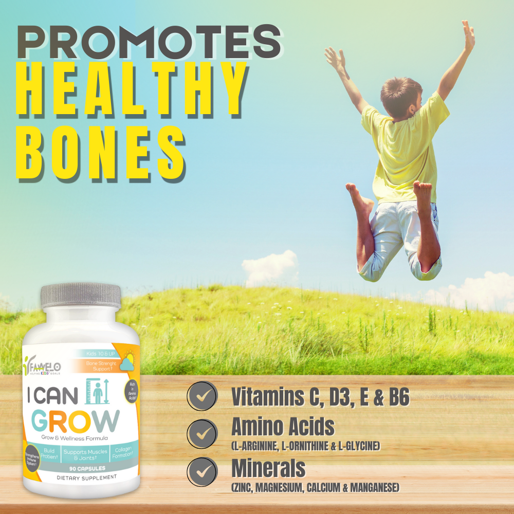 I Can Grow 10+ (90 Capsules) – Growth Support Supplement for Kids and Teens