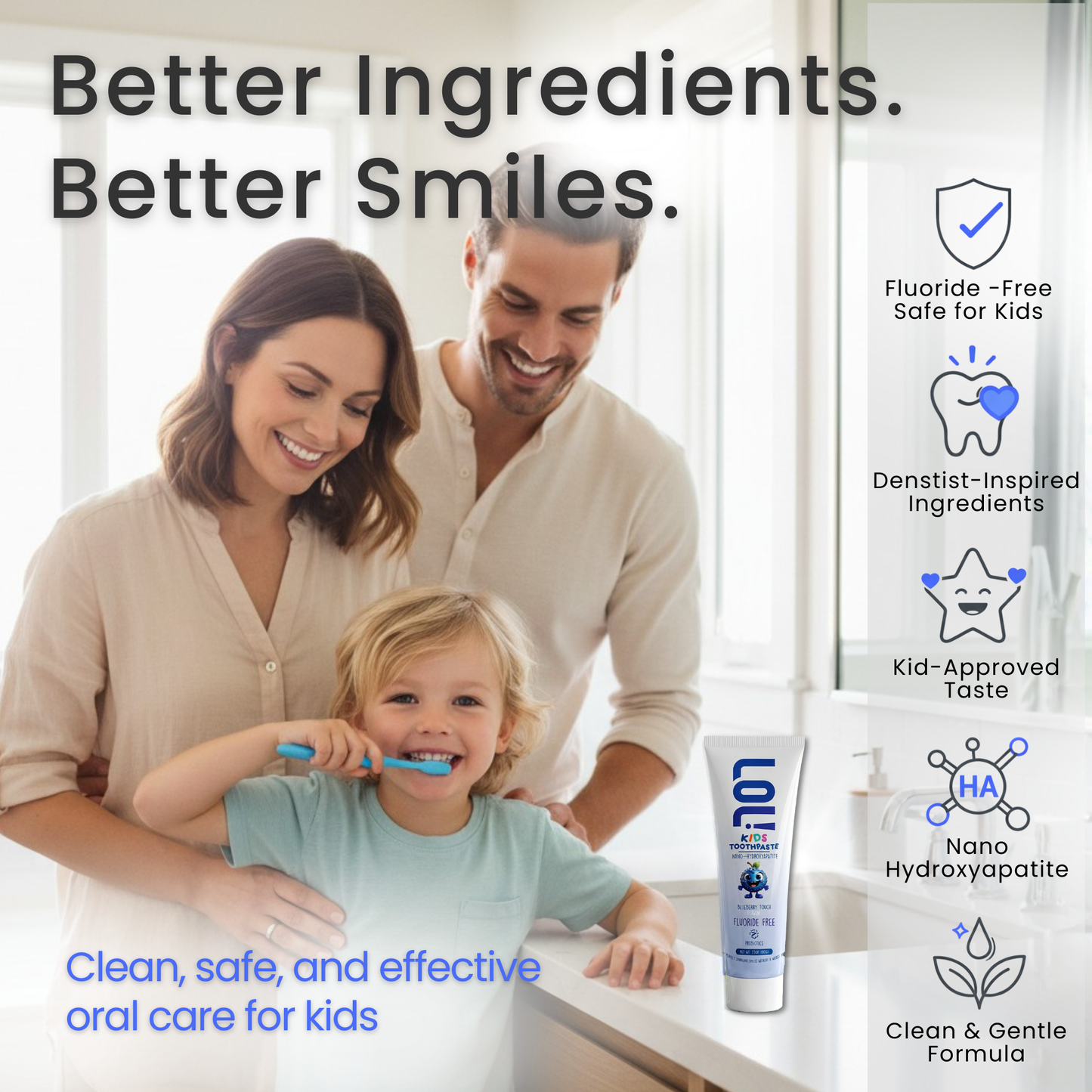 LOL Fluoride Free  Toothpaste Kids (Blueberry)