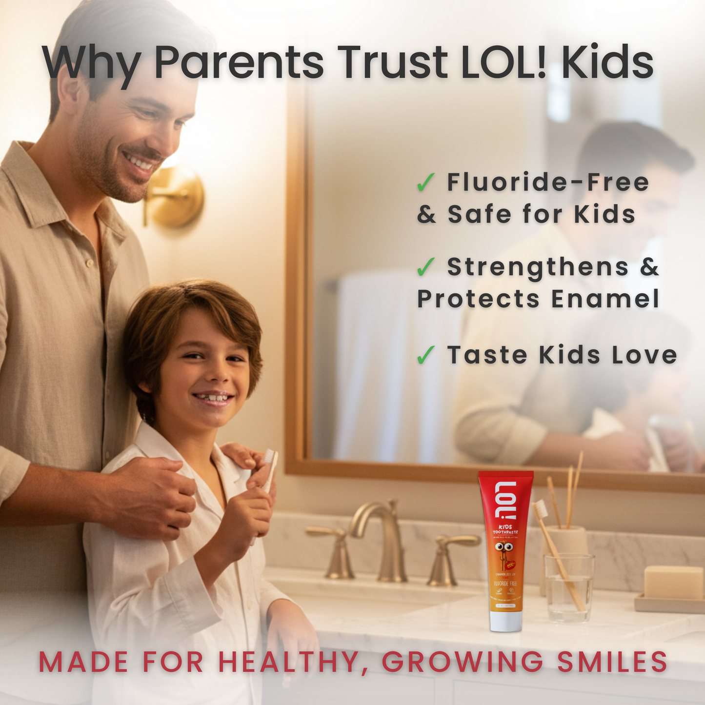 LOL Fluoride Free  Toothpaste Kids (Cinnamon)