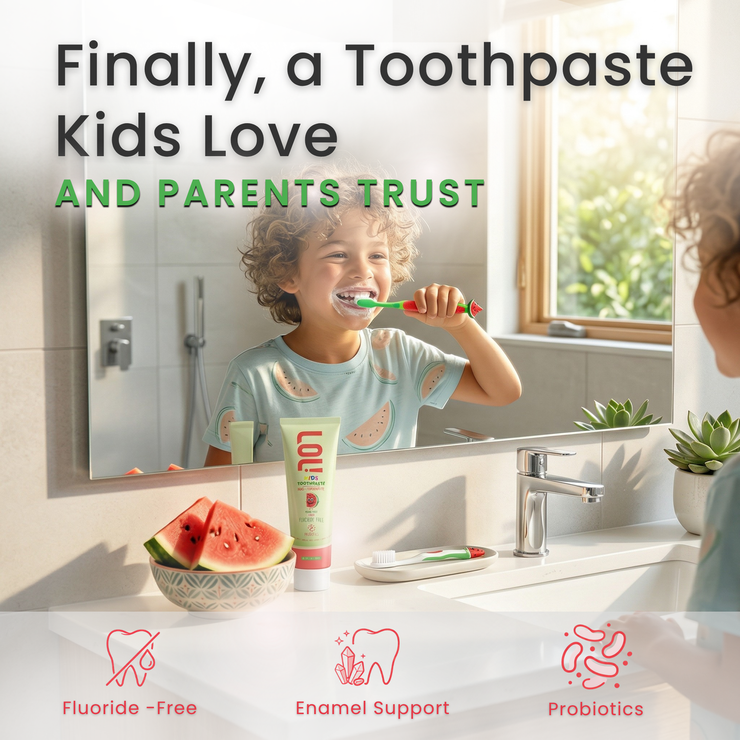 LOL Fluoride Free  Toothpaste Kids (WaterMelon)