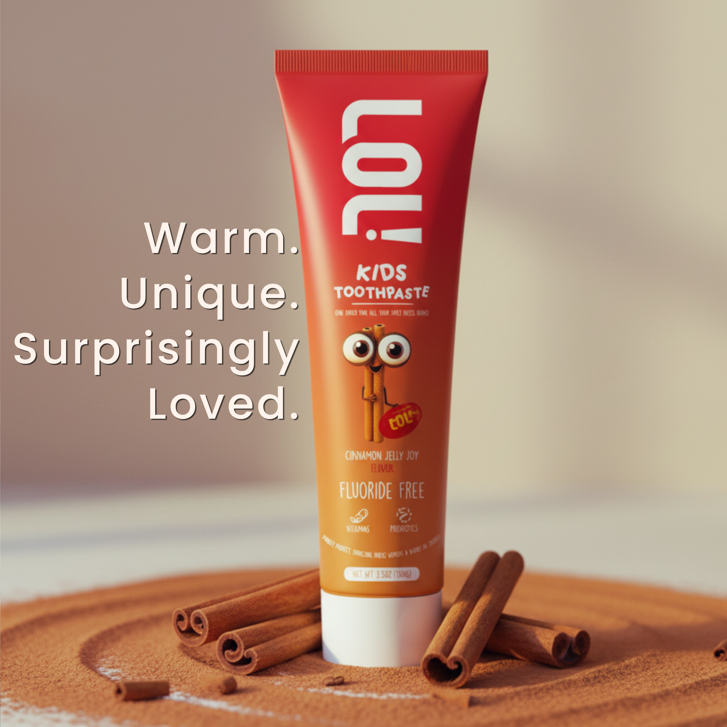 LOL Fluoride Free  Toothpaste Kids (Cinnamon)