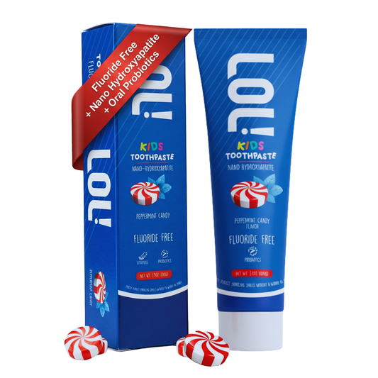 LOL Fluoride Free Toothpaste Kids (Peppermint Candy)