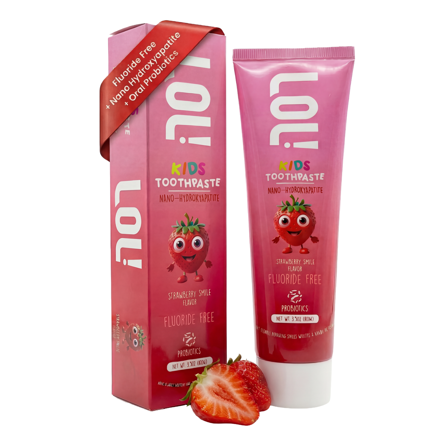 LOL Fluoride Free  Toothpaste Kids (Strawberry)