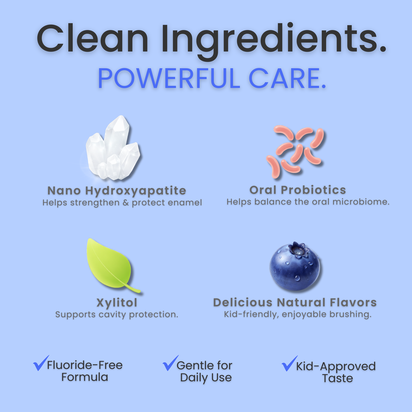 LOL Fluoride Free  Toothpaste Kids (Blueberry)